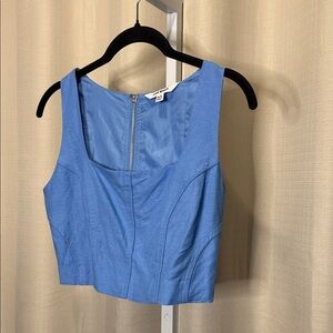Steve Madden Blue Crop Top